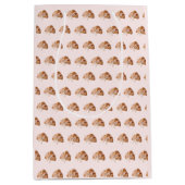 Persoonlijke Coquette Croissant Roze Lint Medium Cadeauzakje (Voorkant)