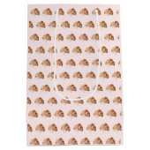 Persoonlijke Coquette Croissant Roze Lint Medium Cadeauzakje (Achterkant)