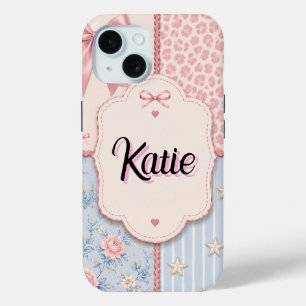 Persoonlijke Coquette Patchwork Hoesje voor Telefo