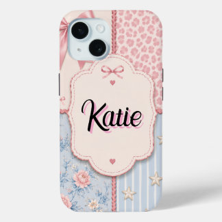 Persoonlijke Coquette Patchwork Hoesje voor Telefo