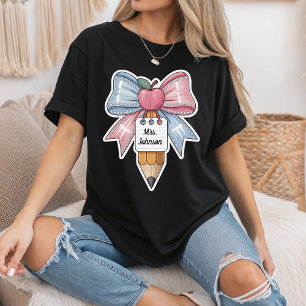 Persoonlijke Coquette Strik Leraren Terug Naar Sch T-shirt