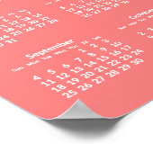 Persoonlijke Coral Poster Jaarlijkse Kalender 2016 (Hoek)