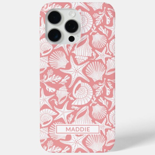 Persoonlijke Coral Shells Case-Mate iPhone Hoesje (Achterkant)