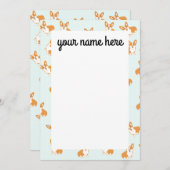 Persoonlijke Corgi-briefkaarten Bedankkaart (Voorkant / Achterkant)