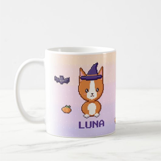 Persoonlijke Corgi Halloween Mok (Links)