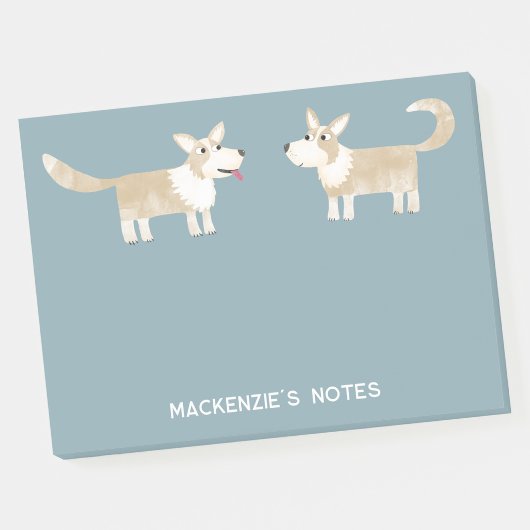 Persoonlijke Corgi-hond Post-it® Notes