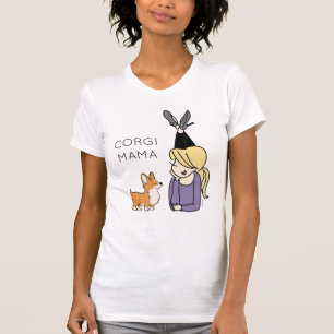 Persoonlijke Corgi Mama T-Shirt