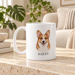 Persoonlijke Corgi met Rode Kop