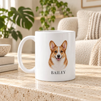 Persoonlijke Corgi met Rode Kop