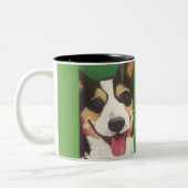Persoonlijke Corgi-Mok Tweekleurige Koffiemok (Links)