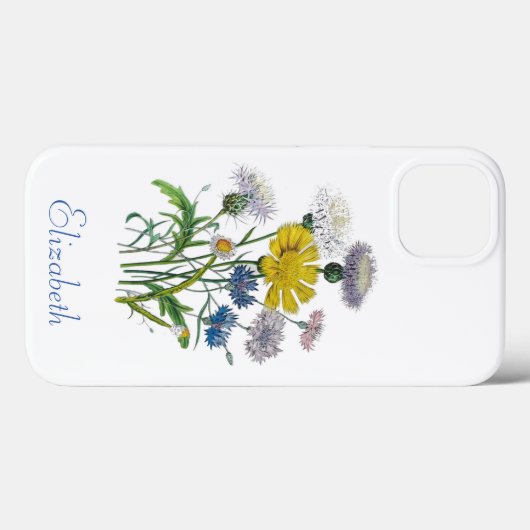 Persoonlijke Cornflower Hoesje-Mate iPhone Case (Achterkant (horizontaal))
