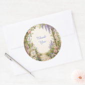 Persoonlijke Cottage Garden Bedankt Sticker (Envelop)