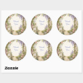 Persoonlijke Cottage Garden Bedankt Sticker (Vel)