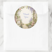 Persoonlijke Cottage Garden Bedankt Sticker (Tas)