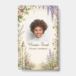Persoonlijke Cottage Garden Bibliothecaris ID Badg Badge