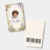 Persoonlijke Cottage Garden Bloem ID Badge (Voor- en achterkant)