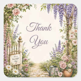 Persoonlijke Cottage Garden Bloem Sticker