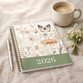 Persoonlijke Cottagecore Bloemvlinder Planner