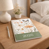 Persoonlijke Cottagecore Bloemvlinder Planner