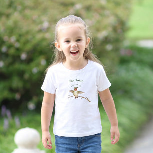 Persoonlijke Cottagecore Kolibrie Kinder Shirts