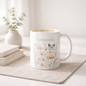 Persoonlijke Cottagecore Wilde Bloem Koffiemok