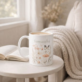 Persoonlijke Cottagecore Wilde Bloem Koffiemok