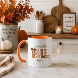 Persoonlijke Country Farmhouse Hallo Herfst Mok