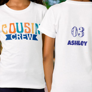 Persoonlijke Cousin Crew zomer familie vakantie T-shirt
