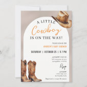 Persoonlijke Cowboy Baby shower uitnodiging (Voorkant)
