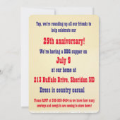 Persoonlijke cowboy en Cowgirl BBQ Roundup Kaart (Achterkant)