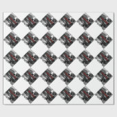 Persoonlijke creatie Foto Gift White Wrapping Pape Cadeaupapier (Vlak)