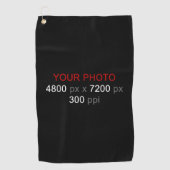 Persoonlijke creatie golfhanddoek (Voorkant)