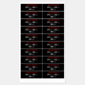 Persoonlijke creatie labels (Vel)