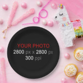 Persoonlijke creatie papieren bordje (Feest)