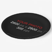 Persoonlijke creatie papieren bordje (Gekanteld)