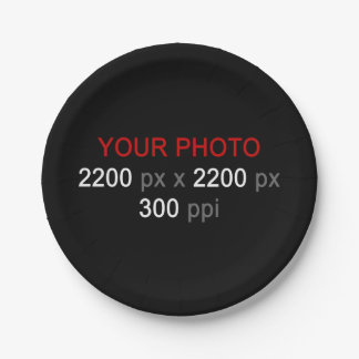 Persoonlijke creatie papieren bordje