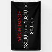 Persoonlijke creatie spandoek (Verticaal)