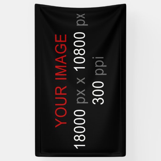 Persoonlijke creatie spandoek (Verticaal)