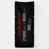 Persoonlijke creatie spandoek (Verticaal)