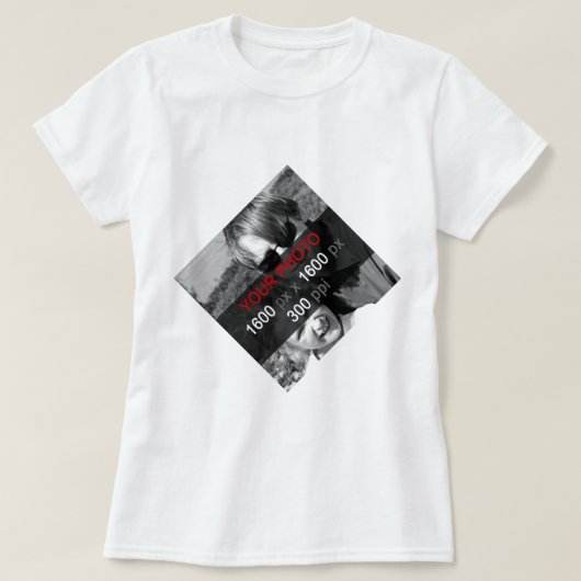 Persoonlijke creaties Diagonaal T-shirt (Design voorkant)