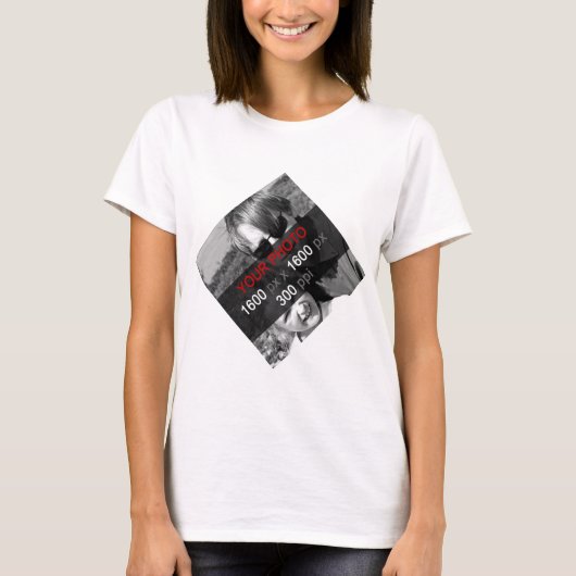 Persoonlijke creaties Diagonaal T-shirt (Voorkant)