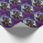 Persoonlijke Creaties Foto Galaxy Wrapping Paper Cadeaupapier (Hoek)