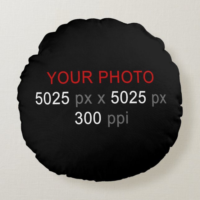 Persoonlijke Creaties Foto Rond Sierkussen Kussen (Voorkant)