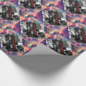 Persoonlijke creaties Foto Starburst Wrapping Pape Cadeaupapier (Hoek)