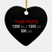 Persoonlijke creaties keramisch ornament (Voorkant)