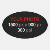Persoonlijke creaties ovale sticker (Voorkant)
