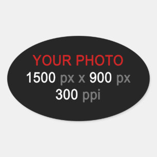 Persoonlijke creaties ovale sticker
