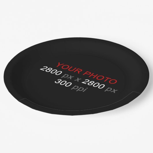 Persoonlijke creaties papieren bordje (Gekanteld)