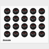 Persoonlijke creaties ronde sticker (Vel)