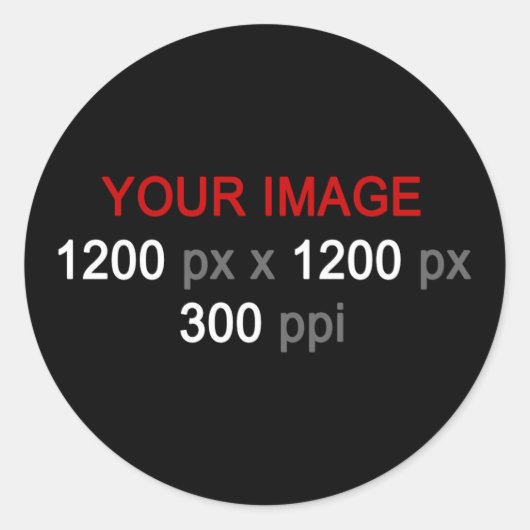 Persoonlijke creaties ronde sticker (Voorkant)